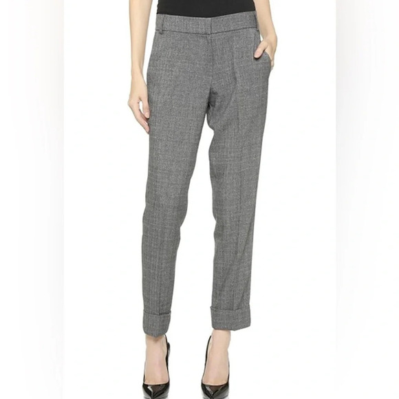 James Jeans Plaid Cuffed Trouser, size large - Picture 2 of 9